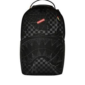 Sprayground Spider Web DLXSV Backpack🔥New Black Bookbag Large School Bag